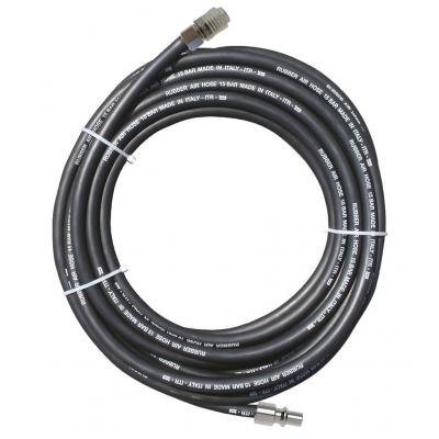 PERSLUCHTSLANG ZWART 8X15MM 20M.+UN KOP