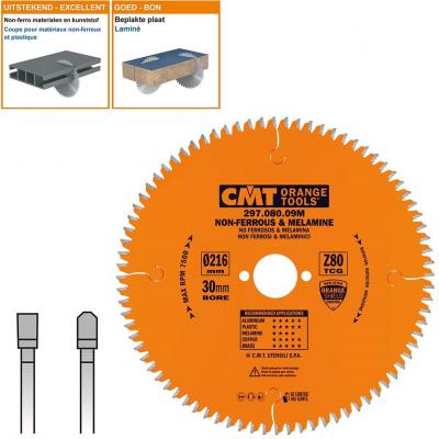 CMT ZAAGBLAD ALU D=216 AS=30 Z=80 -6º