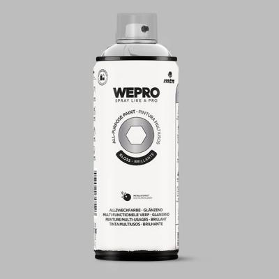 MTN WEPRO SPUITBUS ALKYD HG SILVER 400ML.