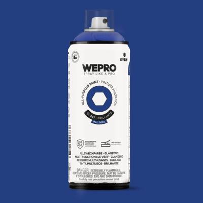 MTN WEPRO SPUITBUS ALKYD HG RAL 5002 400ML.