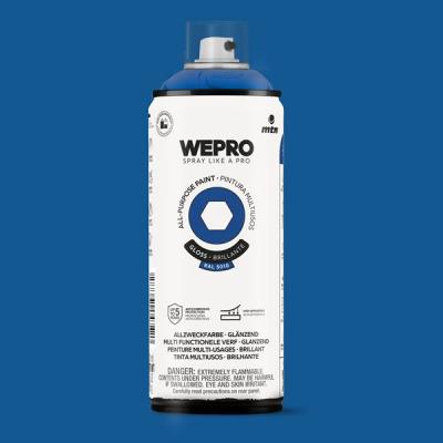 MTN WEPRO SPUITBUS ALKYD HG RAL 5010 400ML.