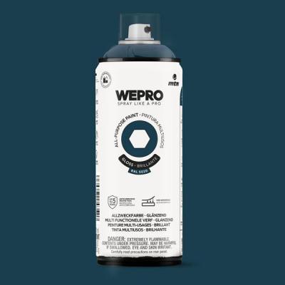 MTN WEPRO SPUITBUS ALKYD HG RAL 5020 400ML.