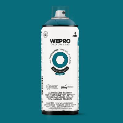 MTN WEPRO SPUITBUS ALKYD HG RAL 5021 400ML.