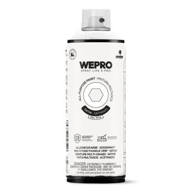 MTN WEPRO SPUITBUS ALKYD ZG RAL 9016 400ML.