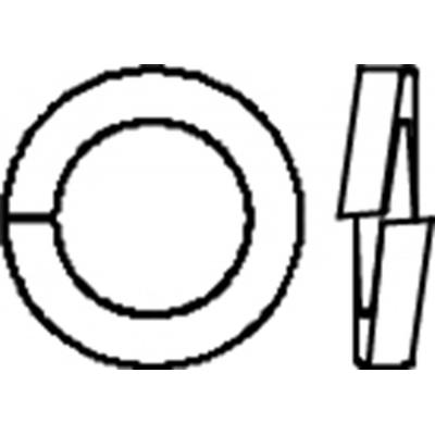 VEERRING DIN 127B M 4 A2/BLISTER 20ST
