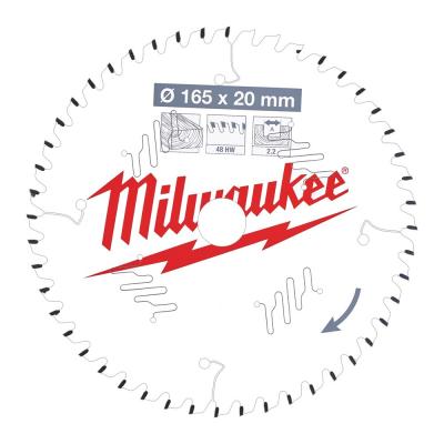 MILWAUKEE CIRKELZAAGBLAD 165X20 48T