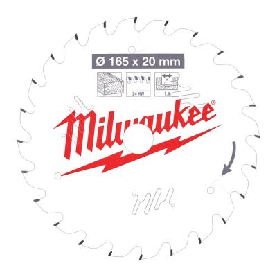 MILWAUKEE CIRKELZAAGBLAD 165X20 24T
