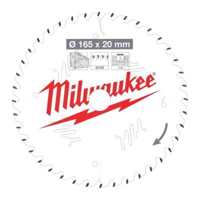 MILWAUKEE CIRKELZAAGBLAD 165X20 40T