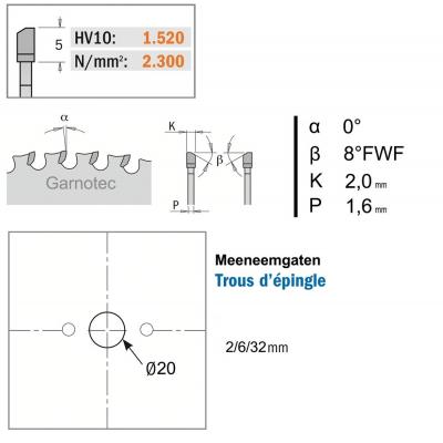 CMT ZAAGBLAD METAAL D=160 AS=20 Z=30 0º