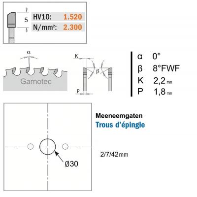 CMT ZAAGBLAD METAAL D=210 AS=30 Z=48 0º