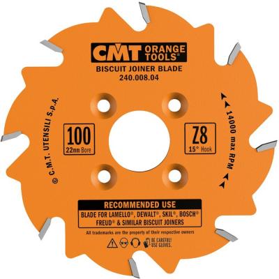 CMT LAMELLENZAAG D=100 AS=22 Z=22 15º