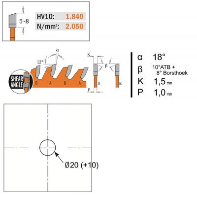 CMT ZAAGBLAD EXTRA DUN D=136 AS=20 Z=36
