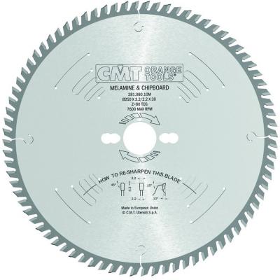 CMT ZAAGBLAD PLAAT&PVC D=250 AS=30 Z=80