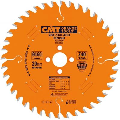 CMT ZAAGBLAD PLAAT&PVC D=160 AS=20 Z=40