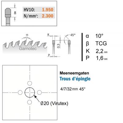 CMT ZAAGBLAD PLAAT&PVC D=160 AS=20 Z=40