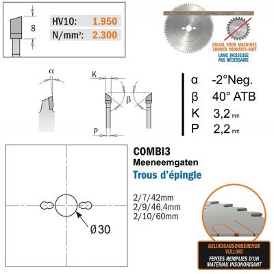 CMT ZAAGBLAD KOPS D=250 AS=30 Z=30 -2º