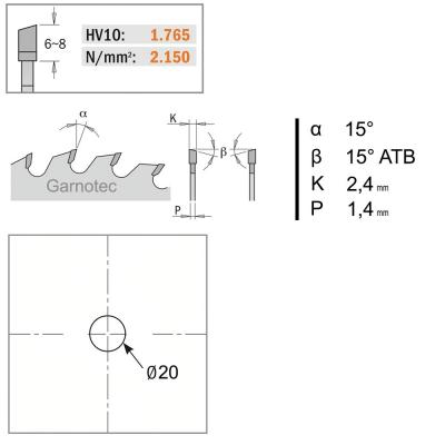 CMT ZAAGBLAD LANGS&KOPS D=150 AS=20 Z=24