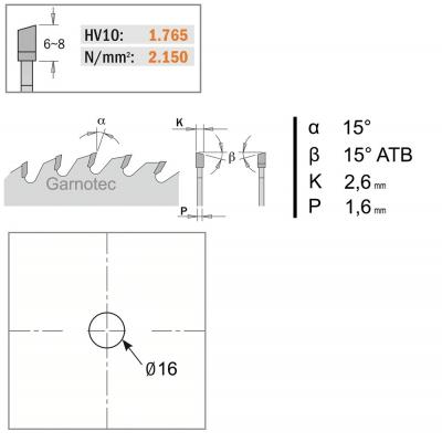 CMT ZAAGBLAD KOPS D=184 AS=16 Z=40 15º
