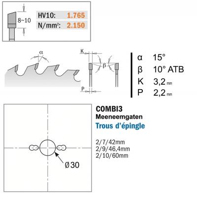 CMT ZAAGBLAD LANGS&KOPS D=315 AS=30 Z=54