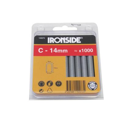 AGRAFES CABLES C 14MM BLISTER 1000PCES.