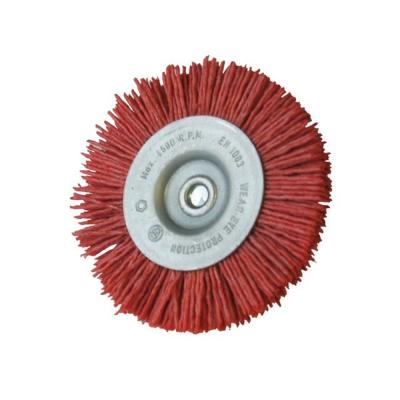 BROSSE CIRCULAIRE D100X10MM ROUGE NYLON