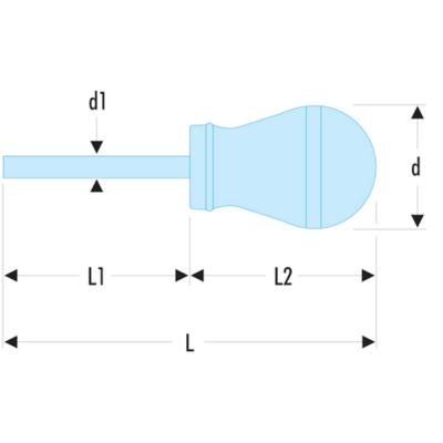 FACOM SCHROEVENDRAAIER KORT AT5.5X35