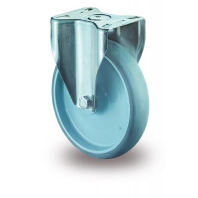WIEL VAST INOX/GUMMI 125MM. 100KG.