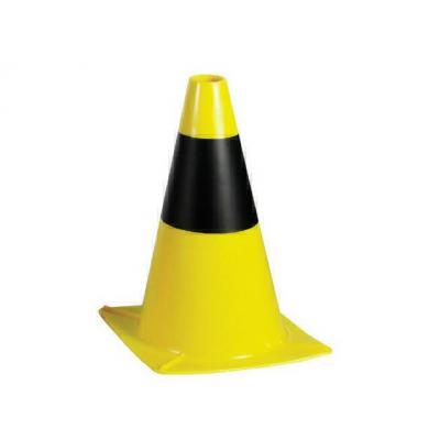 SIGNAALKEGEL GEEL/ZWART 30CM