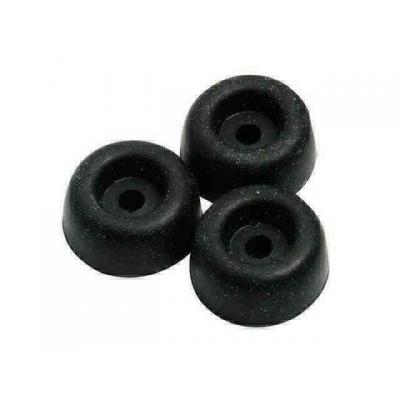 DEURSTOP RUBBER ZWART 22X10MM