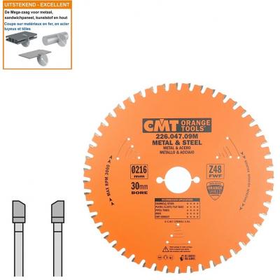 CMT ZAAGBLAD METAAL D=216 AS=30 Z=48 0º