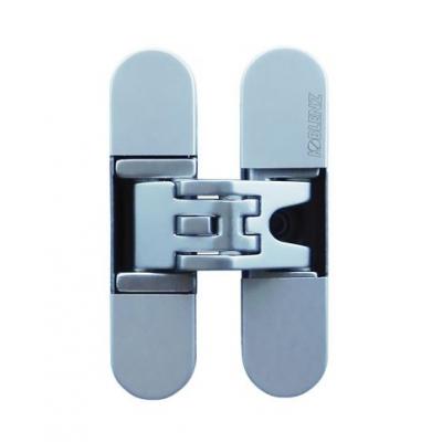 KOBLENZ CHARNIÈRE RÉGLABLE INVISIBLE K6200 CHROME SATINÉ RÉVERSIBLE 95x23,3mm