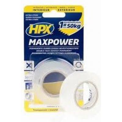 HPX MAX POWER TAPE TRANSP. 19MMX16.5M.