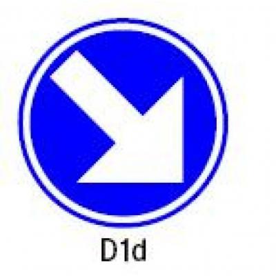 SIGNALISATIEBORD SB250 ROND 700MM D1D