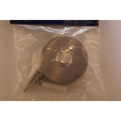 DEURBELKNOP ROND INOX 8MM
