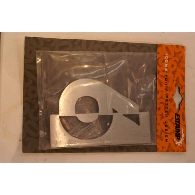 HUISNUMMER INOX 125MM. 6 058991