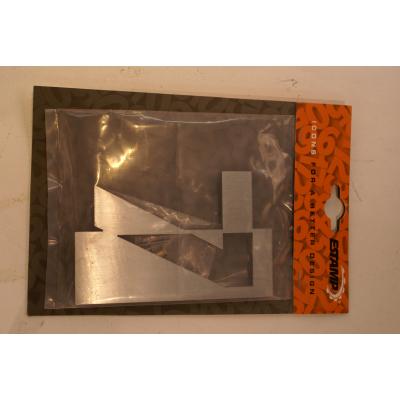 HUISNUMMER INOX 125MM. 7 058992