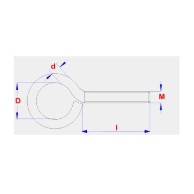 OOGBOUT VERZINKT M12X70
