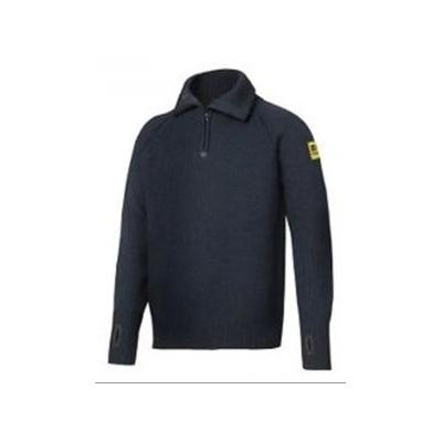 Pull en laine 1/2 zippé Antracit - M