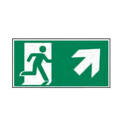 PICTOGRAM 15X30CM. NOODUIT. BOVEN RECHTS