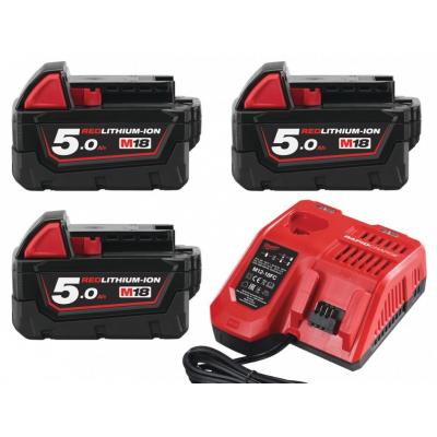 MILWAUKEE SET 3X18V 5.0AH M18NRG-503