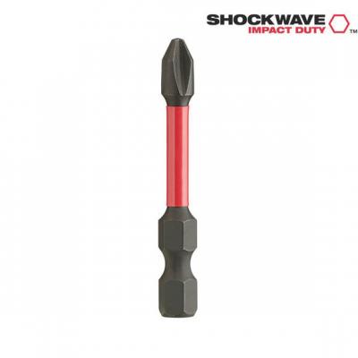 MILWAUKEE SHOCKWAVE BITS PZ2 90MM 1ST.
