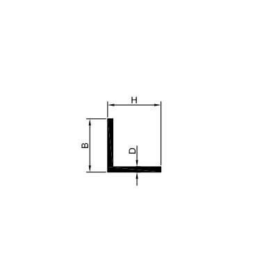 ALU PROFIEL 2M L 50X50X2MM RAL9010 WIT