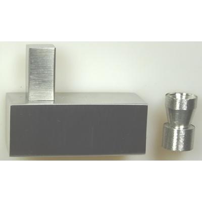 KAPSTOK VIERKANT INOX 26X26X40MM
