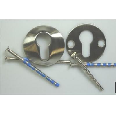 VEILIGHEIDSSLEUTELPLAAT ROND 8MM INOX