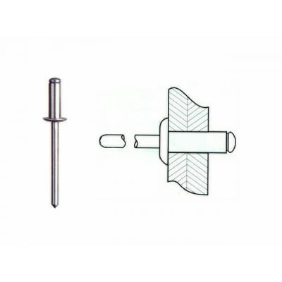 IRONSIDE KLINKNAGEL ALU/ST 4.8X25MM 25ST
