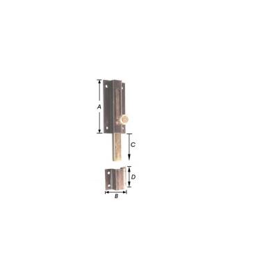 VERROU DE PORTE BRUNI FONCE 40X80MM 7030