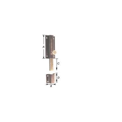 VERROU DE PORTE BRUNI FONCE 40X100MM7030