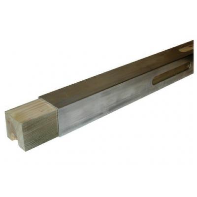 METSPROFIEL ALU + HOUT 3M 65X65X1.8MM