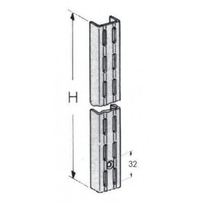 STELIJZER DUBBEL ELEMENTSYS WIT 140CM