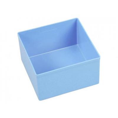 BAKJE PLASTIEK BLAUW HOOG 108X108X63MM